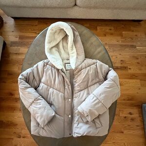 Hollister Cream Fleece Jacket